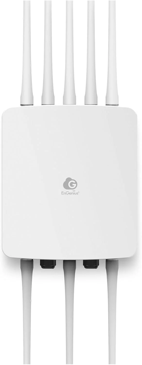 اکسس پوینت دو بانده وای فای 6 ابری فضای باز EnGenius ECW270 | 11ax، 4x4 MIMO (1148+2400Mbps)، پورت 2.5GbE LAN + خروجی PoE 1GbE، 8 آنتن N-Type، 802.3bt PoE