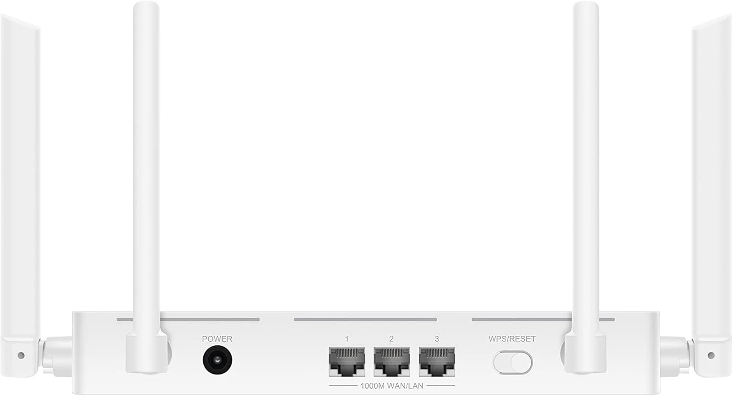 روتر HUAWEI WiFi AX2، پشتیبانی از Wi-Fi 6 با فرکانس 5 گیگاهرتز تا 1500 مگابیت بر ثانیه، HarmonyOS Mesh+، کنترل والدین جامع، 3 پورت دسترسی WAN/LAN با قابلیت انطباق خودکار، سفید، WS7001-20 روتر HUAWEI WiFi AX2، پشتیبانی از Wi-Fi 6 با فرکانس 5 گیگاهرتز تا 1500 مگابیت بر ثانیه، HarmonyOS Mesh+، کنترل والدین جامع، 3 پورت دسترسی WAN/LAN با قابلیت انطباق خودکار، سفید، WS7001-20