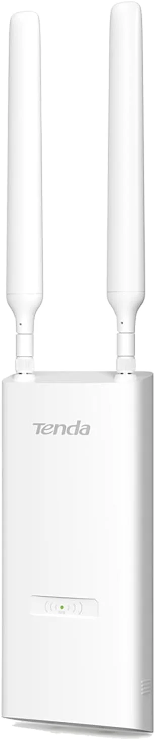 اکسس پوینت بی‌سیم گیگابیتی بیرونی Tenda OAP1200 AC1200، دو بانده، 1 پورت گیگابیت اترنت با پشتیبانی از PoE+/Passive PoE، نصب روی دیوار/میله، ضد آب IP65، MU-MIMO، حالت‌های AP/Repeater