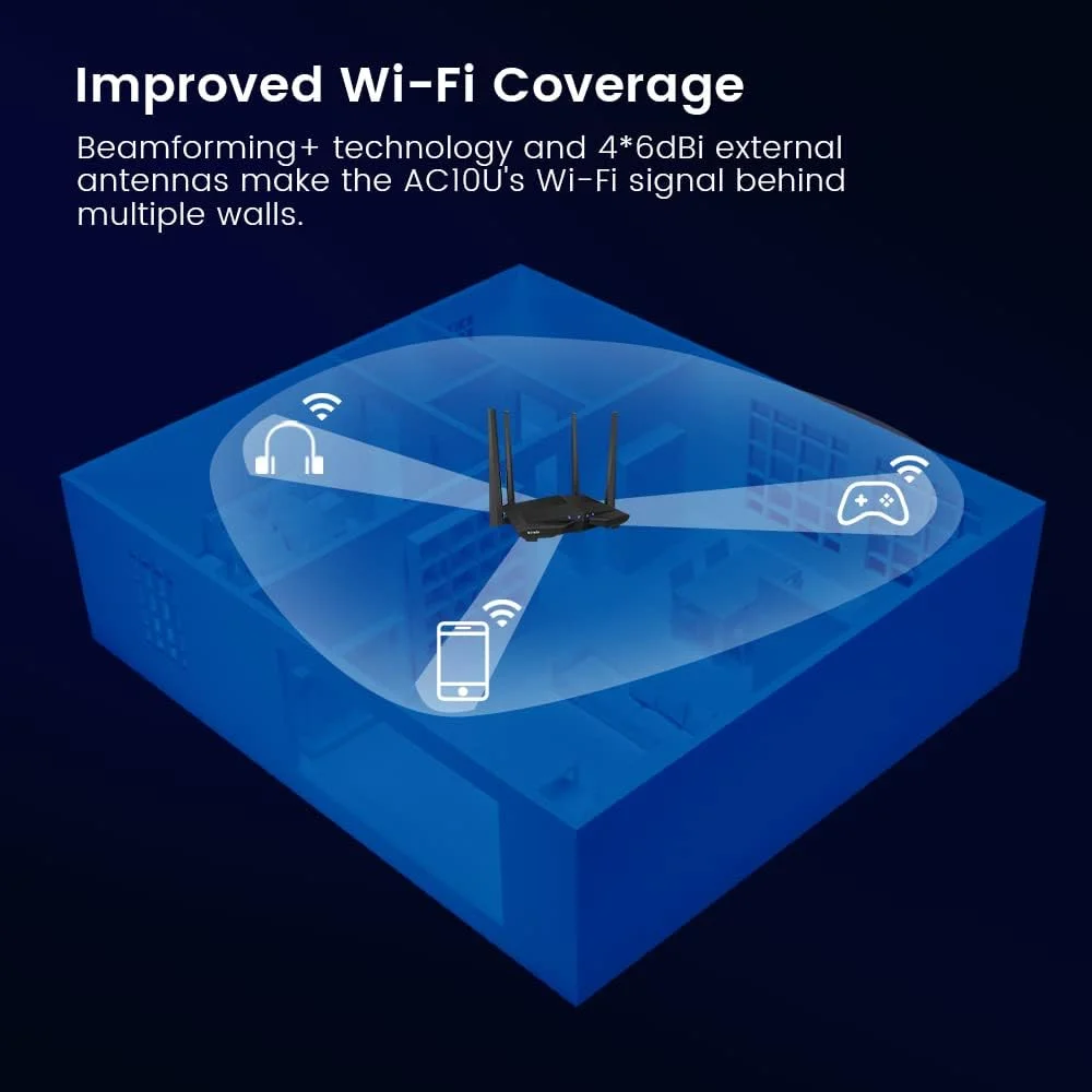 روتر وای فای تندا AC1200 - 2.4GHz/5GHz دو بانده گیگابیتی بی سیم، پورت های WAN/LAN با سرعت 1000 مگابیت بر ثانیه، 4 آنتن خارجی 6dBi، وای فای هوشمند برای پوشش طولانی، کنترل والدین، AC10 روتر وای فای تندا AC1200 - 2.4GHz/5GHz دو بانده گیگابیتی بی سیم، پورت های WAN/LAN با سرعت 1000 مگابیت بر ثانیه، 4 آنتن خارجی 6dBi، وای فای هوشمند برای پوشش طولانی، کنترل والدین، AC10
