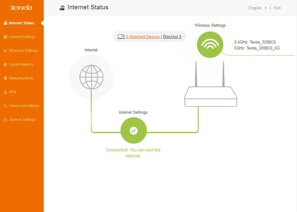 روتر بی سیم تندا مدل AC6، اکسس پوینت دو بانده AC1200 روتر بی سیم تندا مدل AC6، اکسس پوینت دو بانده AC1200