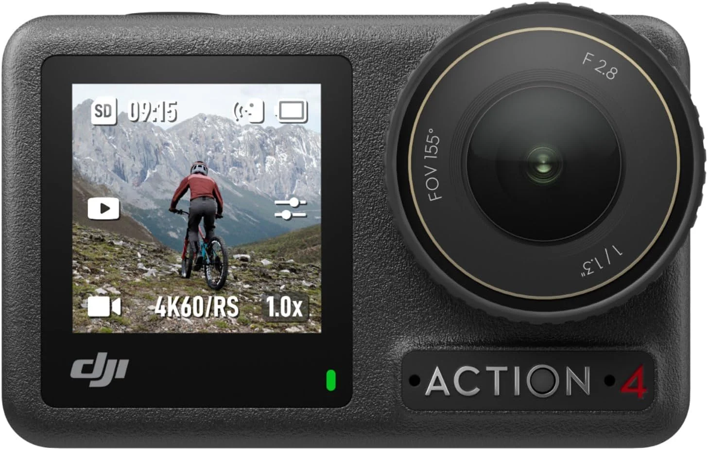 DJI Osmo Action 4 Standard Combo - دوربین اکشن ضد آب 4K/120fps با سنسور 1/1.3 اینچی، عملکرد رنگ 10 بیتی و D-Log M، باتری بادوام - نسخه امارات متحده عربی با پشتیبانی گارانتی رسمی DJI