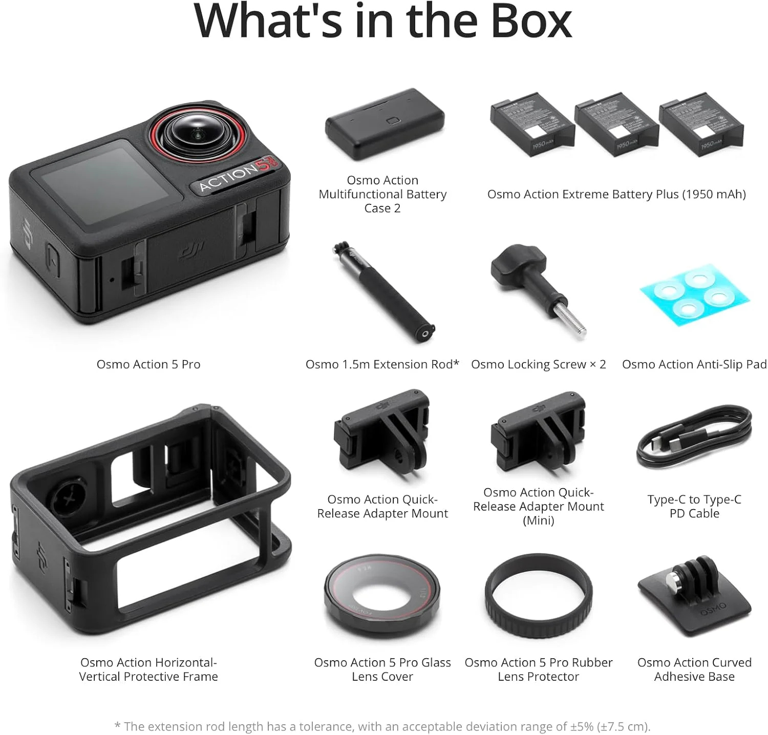 DJI Osmo Action 5 Pro Adventure Combo، دوربین اکشن 4K با سنسور 1/1.3 اینچی، عمر باتری طولانی 12 ساعته با 3 باتری، تثبیت کننده، صفحه نمایش لمسی دوگانه OLED، دوربین اکشن مینی برای سفر، ولاگ DJI Osmo Action 5 Pro Adventure Combo، دوربین اکشن 4K با سنسور 1/1.3 اینچی، عمر باتری طولانی 12 ساعته با 3 باتری، تثبیت کننده، صفحه نمایش لمسی دوگانه OLED، دوربین اکشن مینی برای سفر، ولاگ