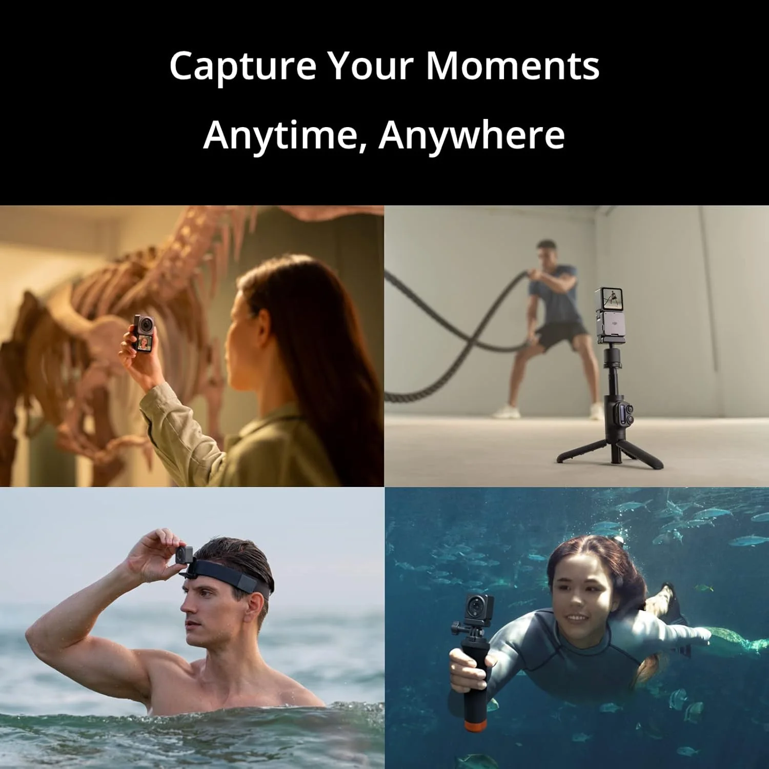 دوربین اکشن DJI Action 2 Dual Screen Combo 4K، میدان دید 155 درجه، اتصالات مغناطیسی، فناوری تثبیت کننده، دوربین ضد آب ایده آل برای ولاگ و ورزش، نسخه امارات با پشتیبانی گارانتی رسمی دوربین اکشن DJI Action 2 Dual Screen Combo 4K، میدان دید 155 درجه، اتصالات مغناطیسی، فناوری تثبیت کننده، دوربین ضد آب ایده آل برای ولاگ و ورزش، نسخه امارات با پشتیبانی گارانتی رسمی