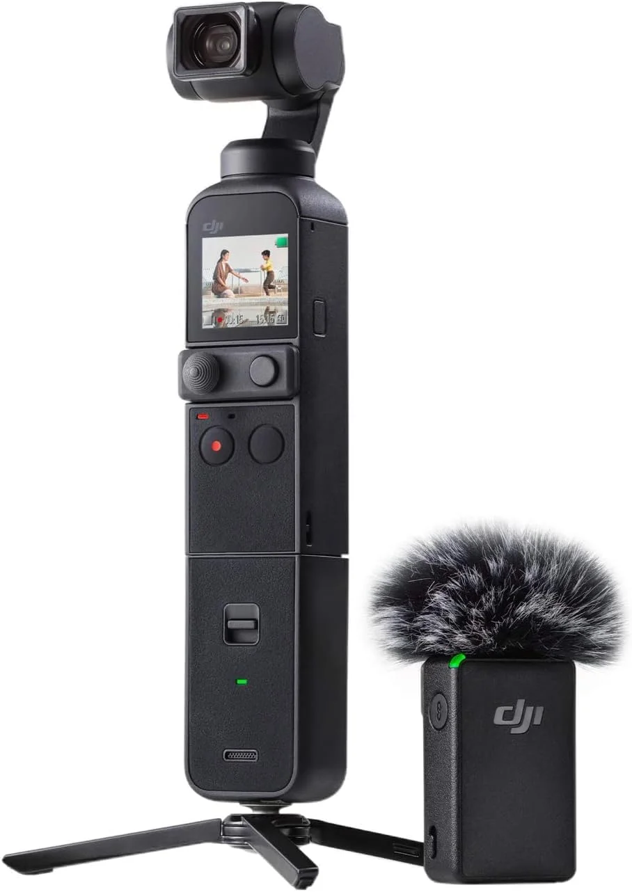 DJI Pocket 2 Creator Combo گیمبال دوربین 3 محوره 4K 64MP با زوم 8x، نسخه امارات با پشتیبانی گارانتی رسمی