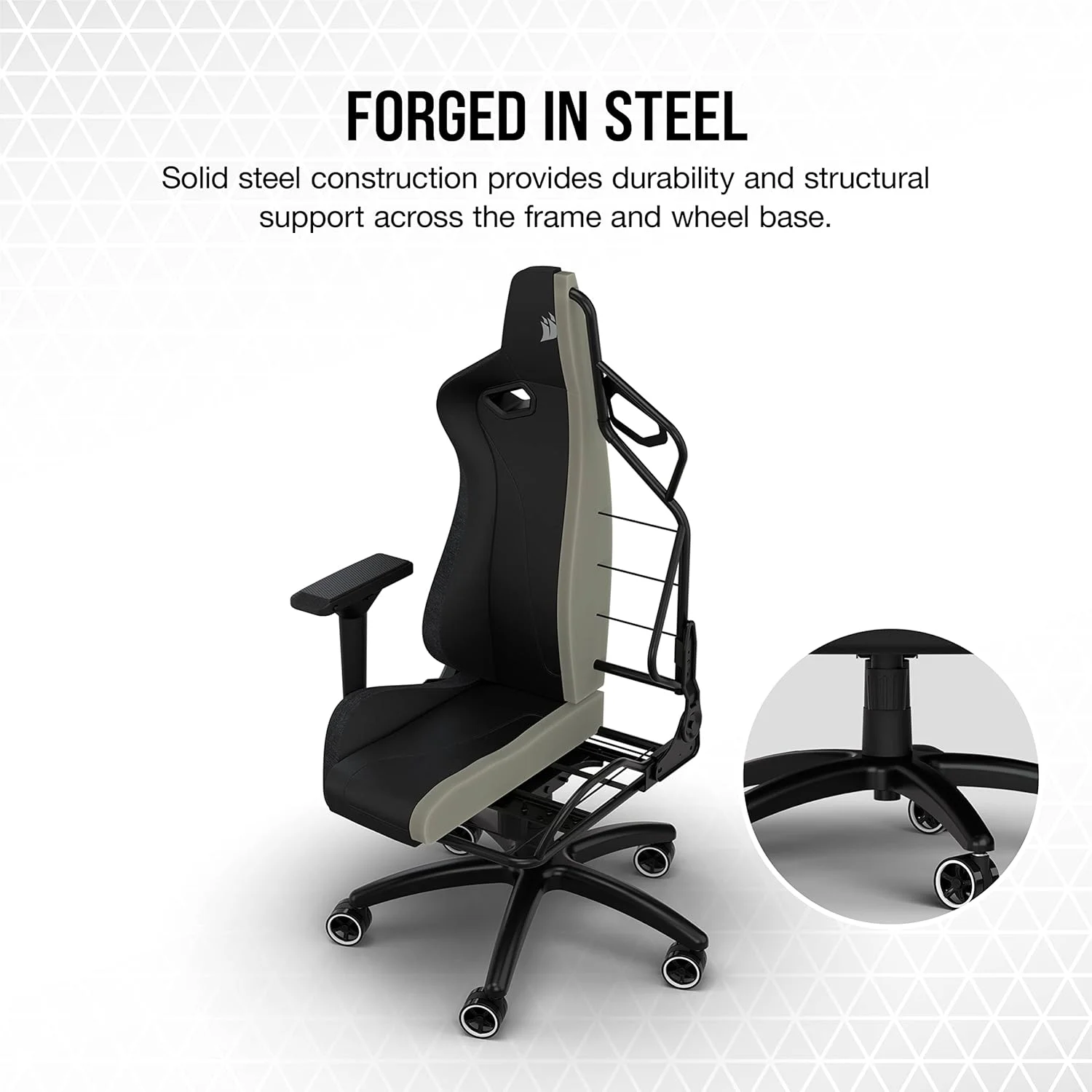 صندلی گیمینگ چرمی کورسیر TC200 LEATHERETTE FIT مشکی