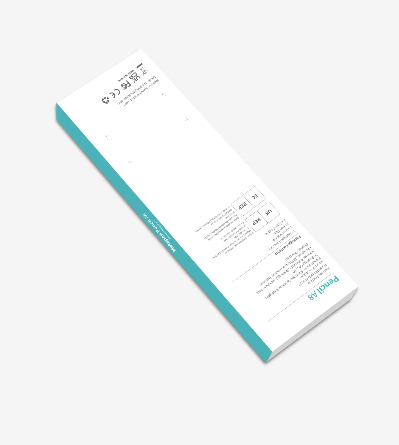 قلم Metapen Pencil A8 برای Apple 2018-2025، شارژ سریعتر 2 برابر، حساسیت به شیب، دقت پیکسلی، قلم استایلوس برای iPad نسل‌های 11-6 Pro 12.9/11/13 M4 Air 3/4/5/M2/M3 Mini 5/6 سفید