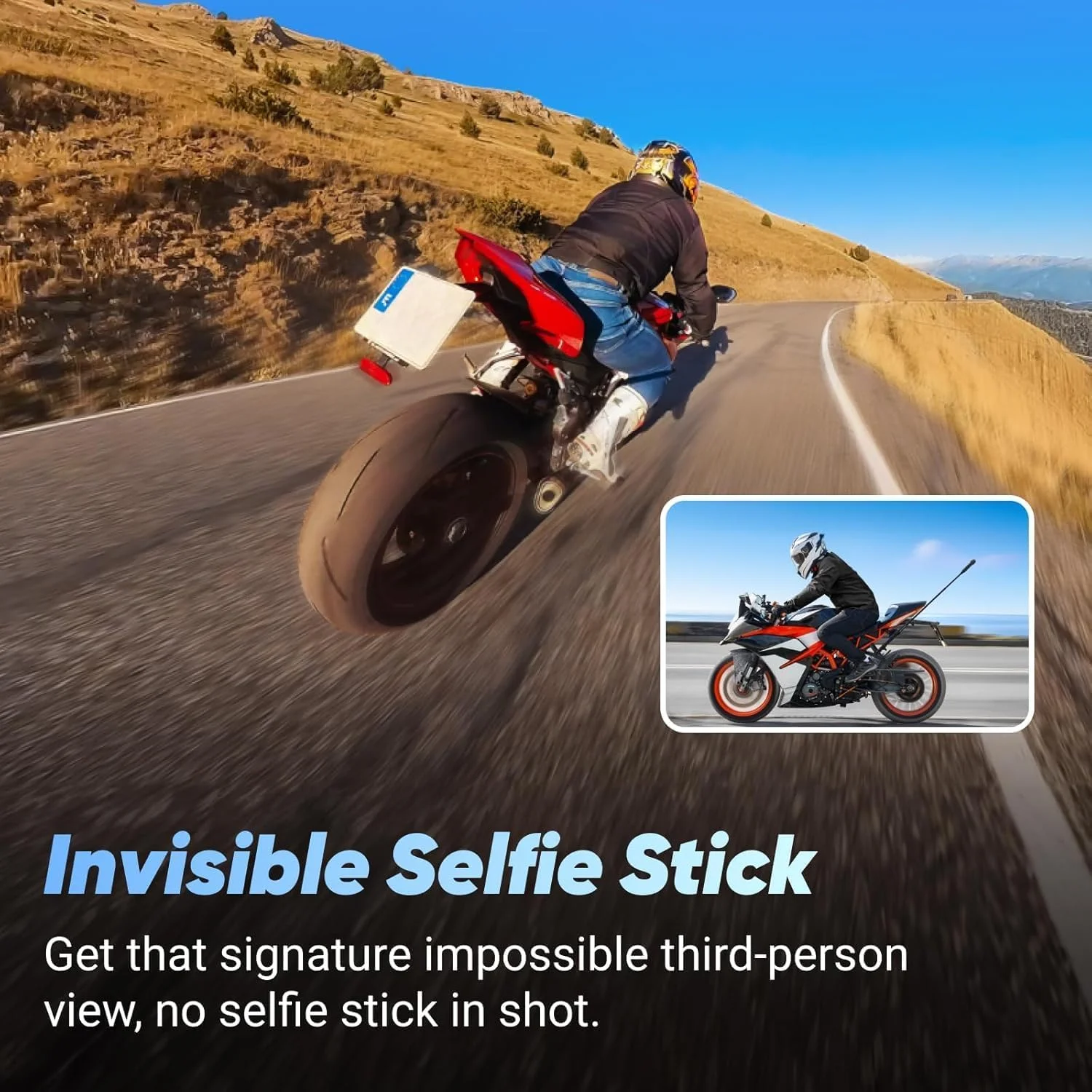 بسته موتورسیکلت Insta360 X4 - دوربین اکشن 360 ضد آب 8K، فیلمبرداری زاویه باز 4K، عمر باتری 135 دقیقه، ویرایش هوش مصنوعی، تثبیت کننده، برای ورزش، مسافرت