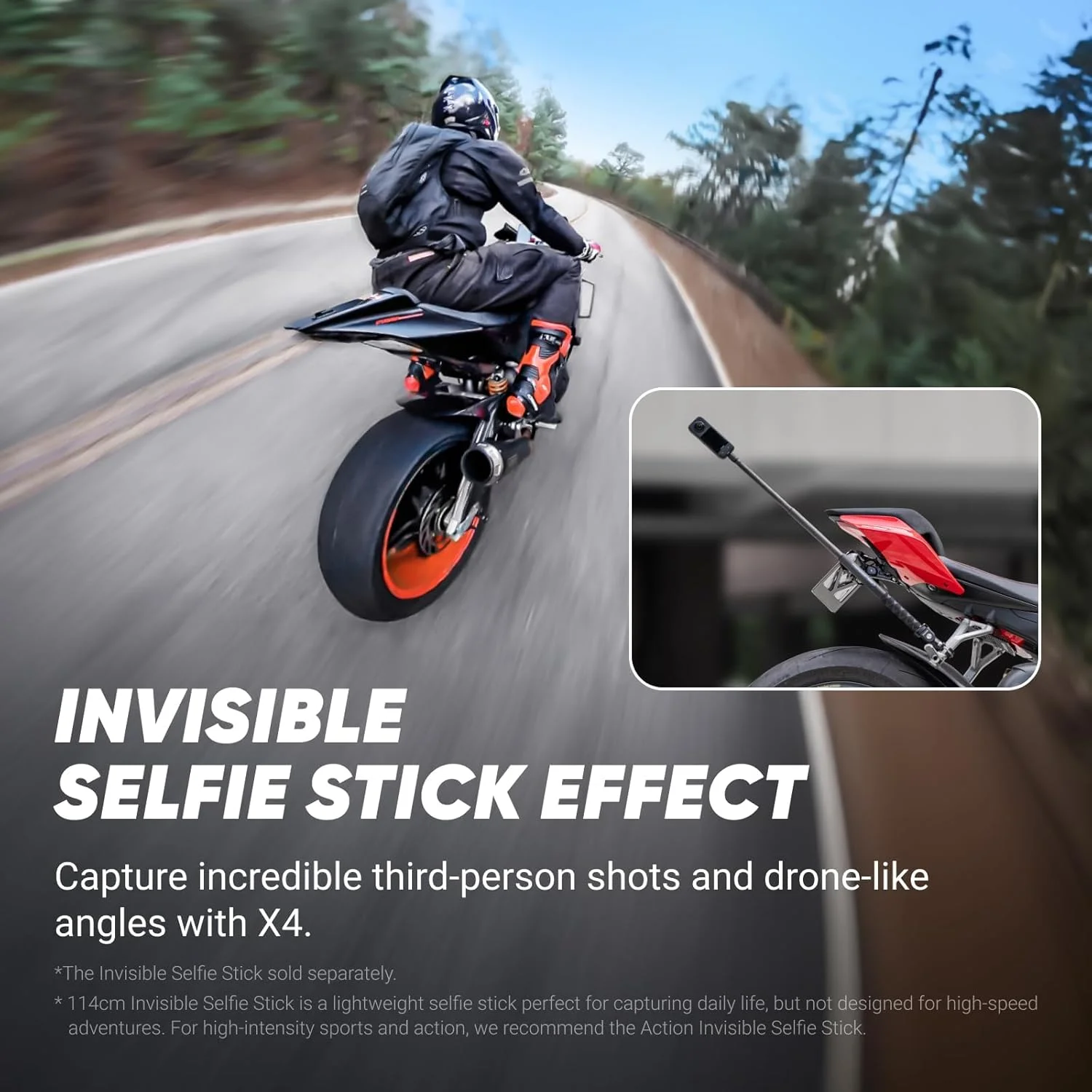 بسته آماده به کار Insta360 X4 - دوربین اکشن 360 درجه 8K ضد آب، فیلمبرداری 4K با زاویه دید عریض، مونوپاد نامرئی، محافظ لنز قابل جابجایی، عمر باتری 135 دقیقه، ویرایش هوش مصنوعی، تثبیت کننده