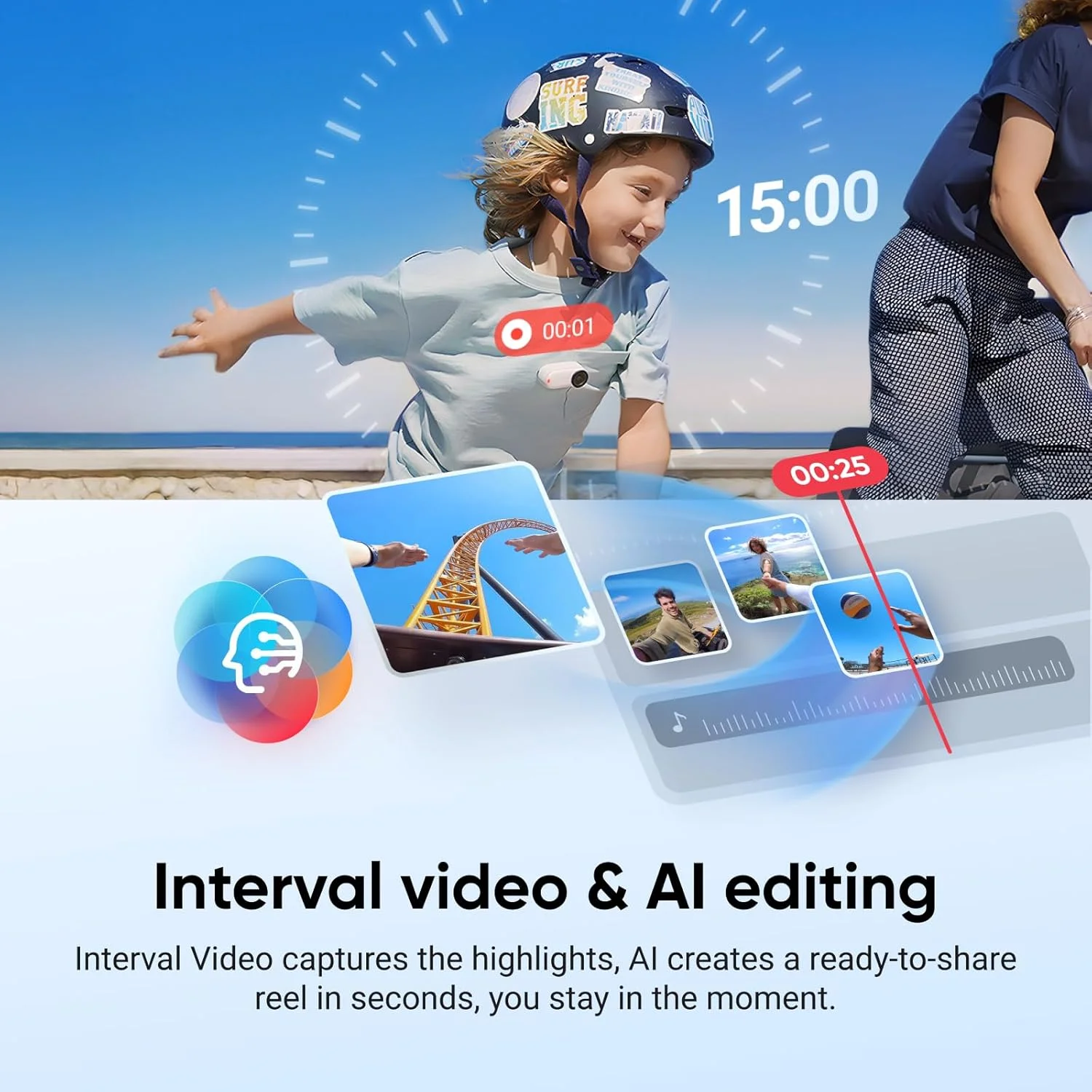 دوربین فیلمبرداری کوچک و قابل حمل 4K اینستا 360 GO 3S با حافظه 128 گیگابایت، بدون نیاز به دست، قابل نصب در هر مکان، دارای لرزشگیر، عمر باتری 140 دقیقه، ضد آب تا عمق 10 متر، قابلیت Apple Find My، زاویه دید حیوانات خانگی، سفید دوربین فیلمبرداری کوچک و قابل حمل 4K اینستا 360 GO 3S با حافظه 128 گیگابایت، بدون نیاز به دست، قابل نصب در هر مکان، دارای لرزشگیر، عمر باتری 140 دقیقه، ضد آب تا عمق 10 متر، قابلیت Apple Find My، زاویه دید حیوانات خانگی، سفید