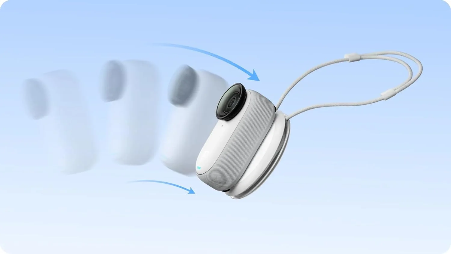 دوربین اکشن Insta360 GO 3S با آویز مغناطیسی، فیلمبرداری 4K 360 درجه با سرعت 60 فریم بر ثانیه