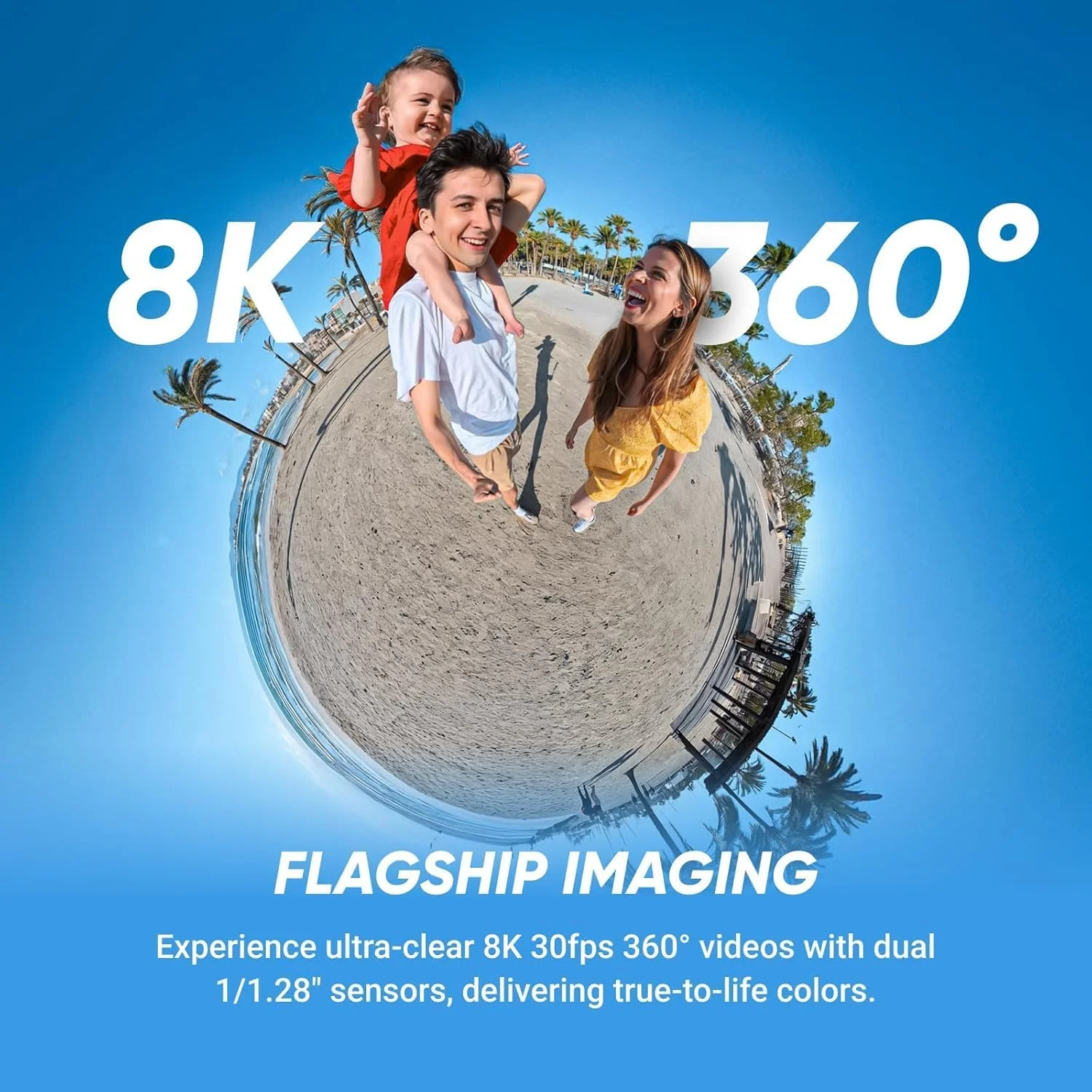 بسته ضروری Insta360 X5 - دوربین اکشن 360 ضد آب 8K | شامل مونوپاد سلفی، باتری اضافی، جعبه شارژ سریع کاربردی، محافظ لنز استاندارد، درپوش لنز، کیف حمل