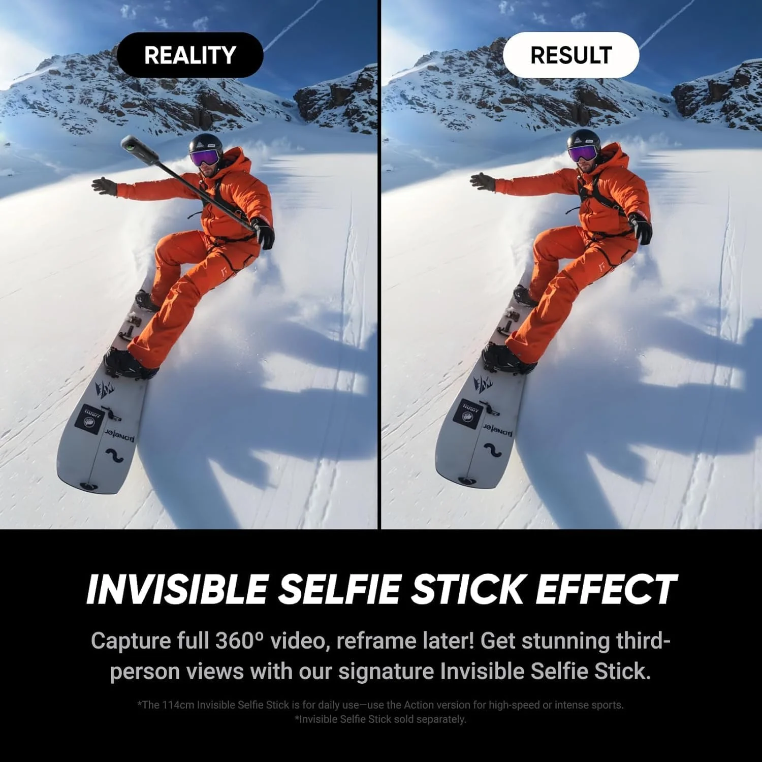 بسته ضروری Insta360 X5 - دوربین اکشن 360 ضد آب 8K | شامل مونوپاد سلفی، باتری اضافی، جعبه شارژ سریع کاربردی، محافظ لنز استاندارد، درپوش لنز، کیف حمل