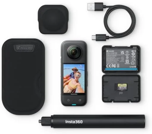 بسته ماجراجویی دوربین اکشن 360 درجه Insta360 X3 5.7K