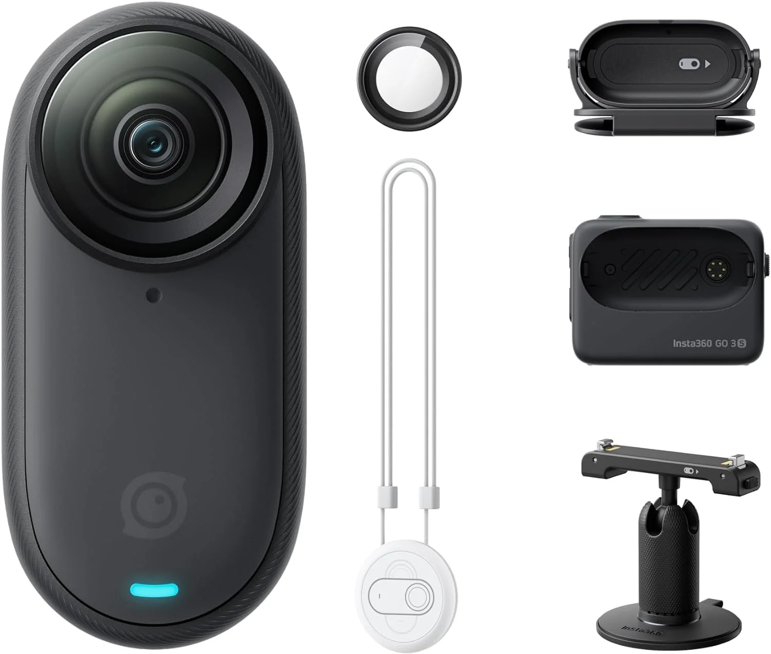 دوربین اکشن 4K اینستا360 GO3S با حافظه 64 گیگابایت (مشکی)