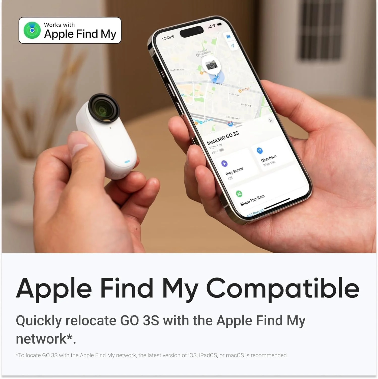 دوربین اکشن اینستا 360 GO 3S با حافظه 64 گیگابایت دوربین اکشن اینستا 360 GO 3S با حافظه 64 گیگابایت