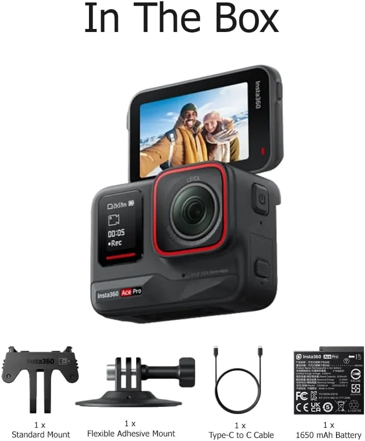 کیت حرفه ای دوربین اکشن 8K اینستا360 Ace Pro به همراه مونوپاد نامرئی، کارت حافظه 64 گیگابایتی، کیف و سه پایه رومیزی کیت حرفه ای دوربین اکشن 8K اینستا360 Ace Pro به همراه مونوپاد نامرئی، کارت حافظه 64 گیگابایتی، کیف و سه پایه رومیزی