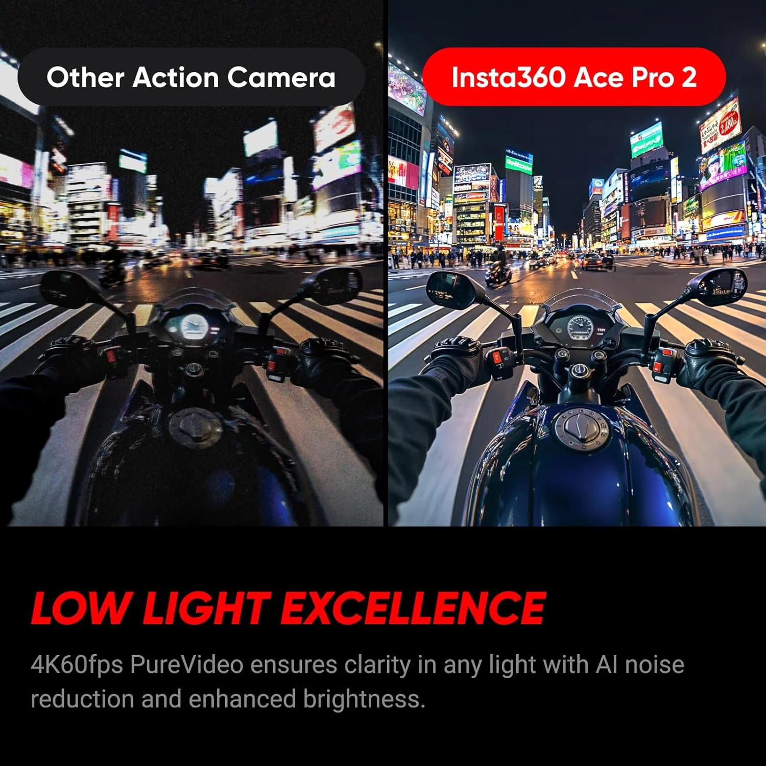 بسته موتورسیکلت Insta360 Ace Pro 2 - دوربین اکشن 8K ضد آب با همکاری لایکا، سنسور 1/1.3 اینچی، تراشه هوش مصنوعی دوگانه، نور کم پیشرو، صدای برتر، صفحه نمایش چرخشی و ویرایش هوش مصنوعی برای ولاگ ها بسته موتورسیکلت Insta360 Ace Pro 2 - دوربین اکشن 8K ضد آب با همکاری لایکا، سنسور 1/1.3 اینچی، تراشه هوش مصنوعی دوگانه، نور کم پیشرو، صدای برتر، صفحه نمایش چرخشی و ویرایش هوش مصنوعی برای ولاگ ها