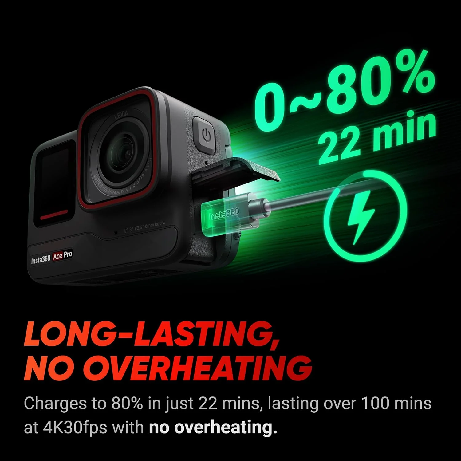 کیت تولید محتوای Insta360 Ace Pro - دوربین اکشن ضد آب با طراحی مشترک با Leica، سنسور پرچمدار 1/1.3 اینچی و کاهش نویز هوش مصنوعی برای کیفیت تصویر بی نظیر، 4K120fps کیت تولید محتوای Insta360 Ace Pro - دوربین اکشن ضد آب با طراحی مشترک با Leica، سنسور پرچمدار 1/1.3 اینچی و کاهش نویز هوش مصنوعی برای کیفیت تصویر بی نظیر، 4K120fps