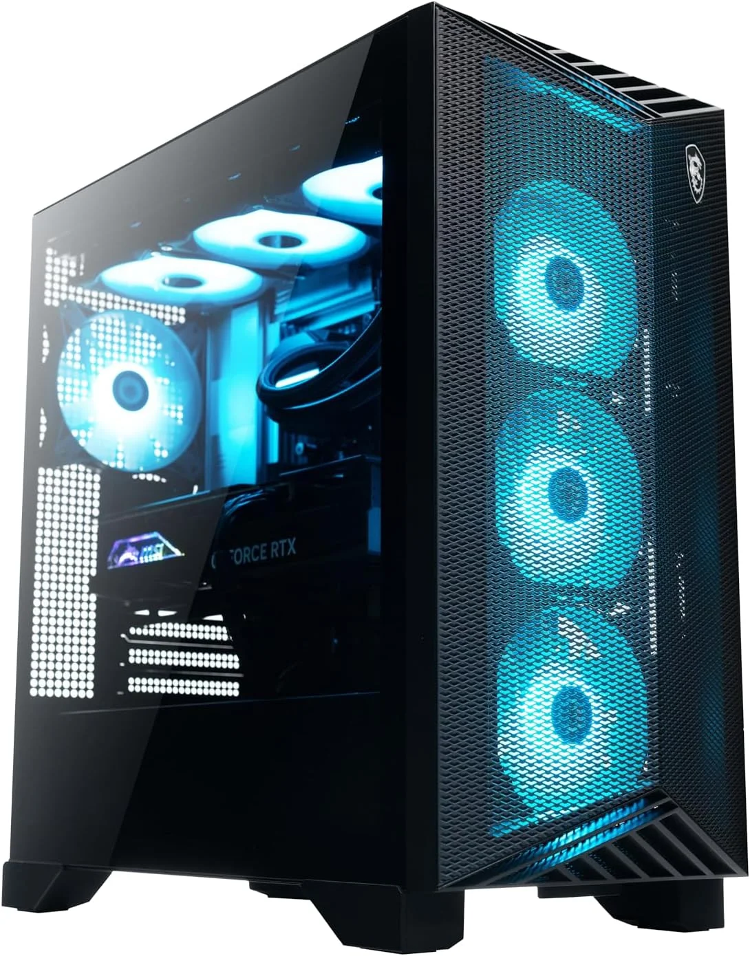 کامپیوتر گیمینگ MSI Aegis R2 AI: پردازنده Intel Ultra 9 285، کارت گرافیک Geforce RTX 5070Ti، حافظه رم 32 گیگابایت DDR5، حافظه اس اس دی 2 ترابایت M.2 NVMe، خنک کننده بادی، USB Type C، آماده واقعیت مجازی، ویندوز 11 هوم: C2NVR9-1452US