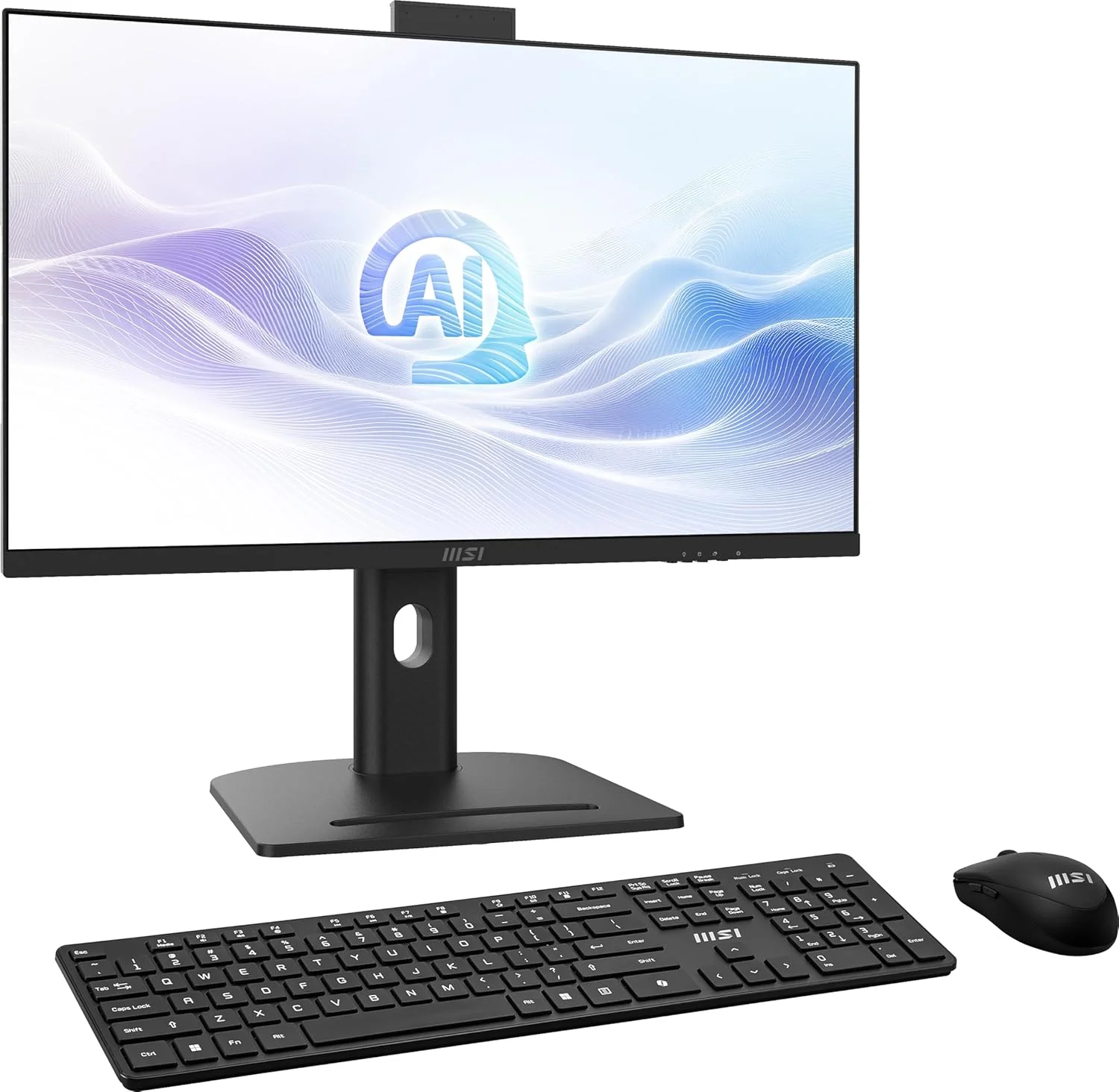 کامپیوتر همه کاره MSI Modern AM273QP AI: صفحه نمایش 27 اینچی QHD، پردازنده Intel Core 7-155H، حافظه 16 گیگابایتی، حافظه SSD 1 ترابایتی M.2 NVMe، وای فای 6E، بلوتوث 5.3، مشکی، ویندوز 11 هوم: 1UM-067US