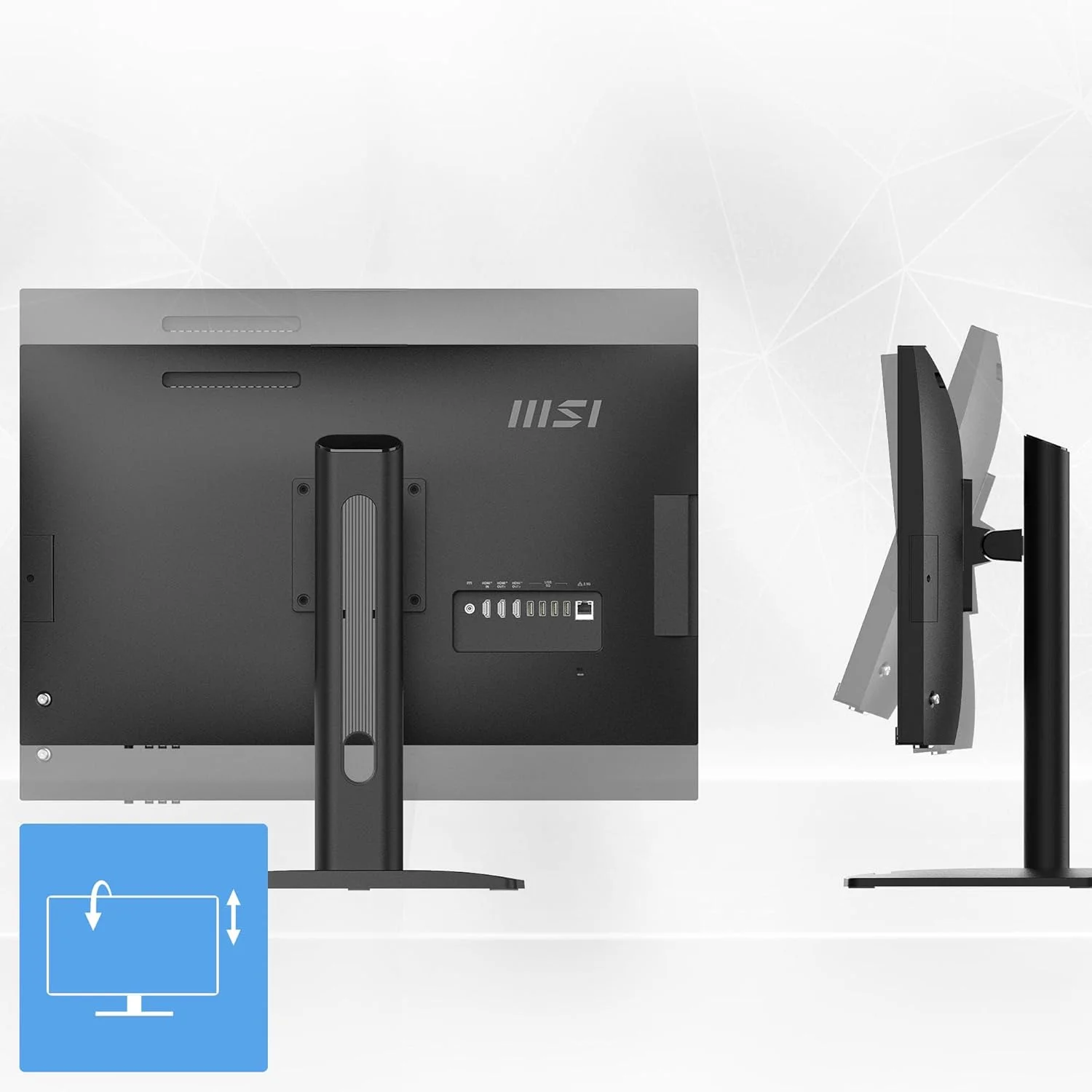 کامپیوتر همه کاره MSI Modern AM273QP AI: صفحه نمایش 27 اینچی QHD، پردازنده Intel Core 7-155H، حافظه 16 گیگابایتی، حافظه SSD 1 ترابایتی M.2 NVMe، وای فای 6E، بلوتوث 5.3، مشکی، ویندوز 11 هوم: 1UM-067US کامپیوتر همه کاره MSI Modern AM273QP AI: صفحه نمایش 27 اینچی QHD، پردازنده Intel Core 7-155H، حافظه 16 گیگابایتی، حافظه SSD 1 ترابایتی M.2 NVMe، وای فای 6E، بلوتوث 5.3، مشکی، ویندوز 11 هوم: 1UM-067US