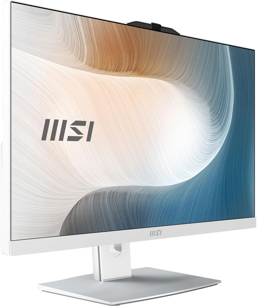 کامپیوتر همه کاره MSI Modern AM242TP: صفحه نمایش 23.8 اینچی FHD، پردازنده Intel Core 5-120U، حافظه 16 گیگابایتی، حافظه SSD NVMe M.2 1 ترابایتی، ویندوز 11 هوم پلاس: سفید 1M-1097US کامپیوتر همه کاره MSI Modern AM242TP: صفحه نمایش 23.8 اینچی FHD، پردازنده Intel Core 5-120U، حافظه 16 گیگابایتی، حافظه SSD NVMe M.2 1 ترابایتی، ویندوز 11 هوم پلاس: سفید 1M-1097US