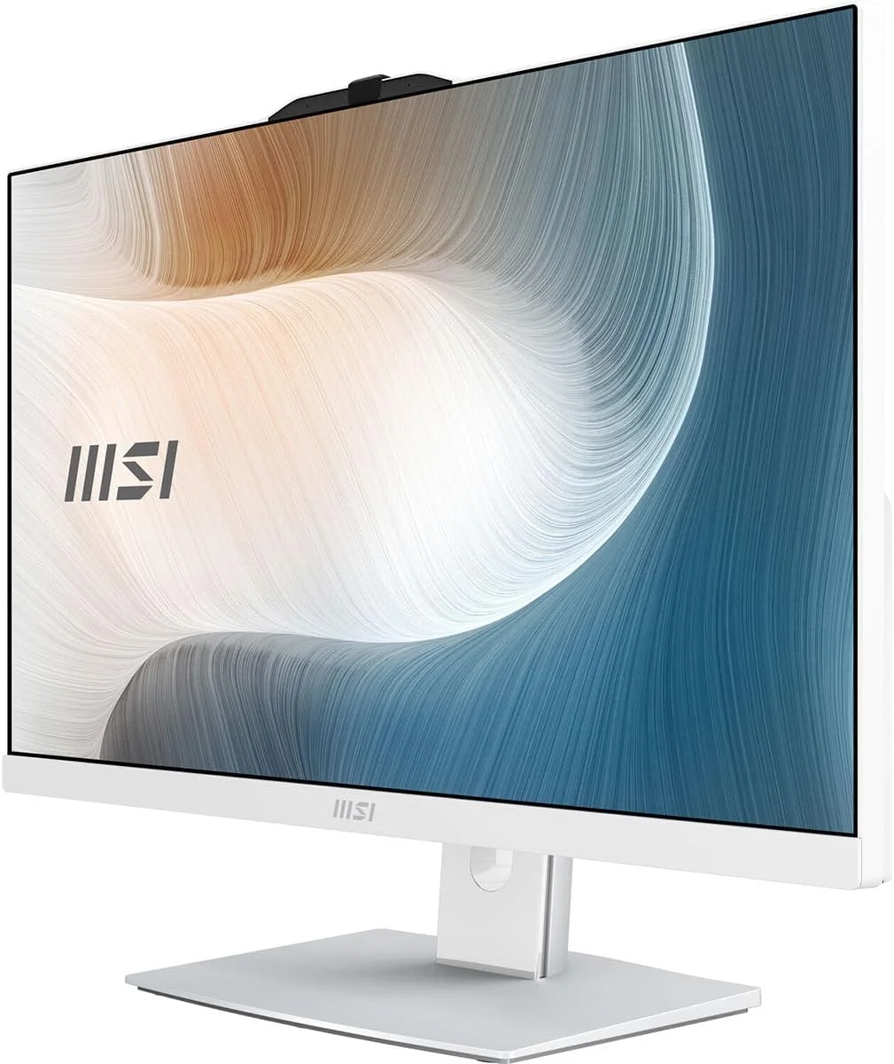 کامپیوتر همه کاره MSI Modern AM242TP: صفحه نمایش 23.8 اینچی FHD، پردازنده Intel Core 5-120U، حافظه 16 گیگابایتی، حافظه SSD NVMe M.2 1 ترابایتی، ویندوز 11 هوم پلاس: سفید 1M-1097US کامپیوتر همه کاره MSI Modern AM242TP: صفحه نمایش 23.8 اینچی FHD، پردازنده Intel Core 5-120U، حافظه 16 گیگابایتی، حافظه SSD NVMe M.2 1 ترابایتی، ویندوز 11 هوم پلاس: سفید 1M-1097US