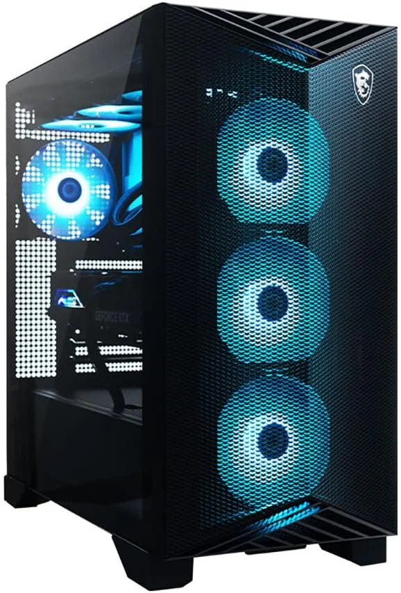 کامپیوتر گیمینگ MSI Aegis Z2: AMD R7-7700، Geforce RTX 5070، رم 32 گیگابایت DDR5، حافظه 2 ترابایت M.2 NVMe SSD، خنک کننده بادی، Wi-Fi 6E، آماده واقعیت مجازی، ویندوز 11 هوم: C7NVP-1449US