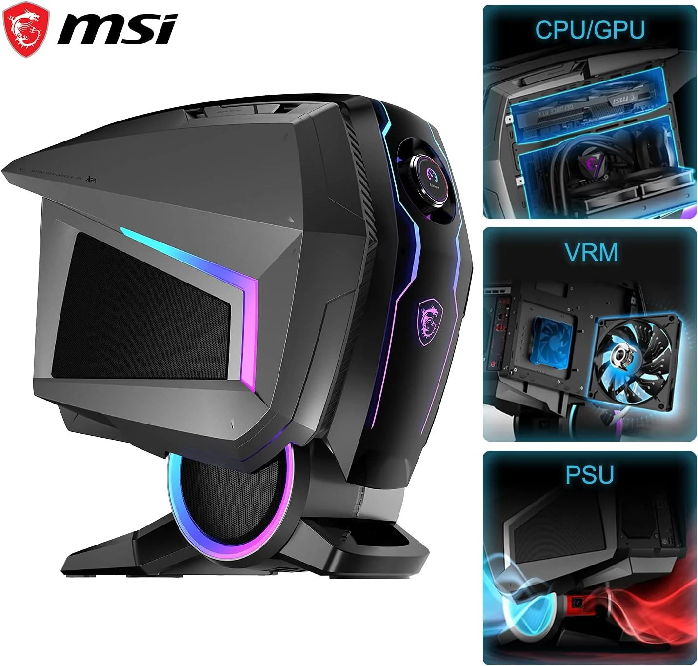 کامپیوتر گیمینگ MSI MEG Aegis Ti5 با پردازنده Intel Core i7-12700KF، کارت گرافیک NVIDIA GeForce RTX 3080 Ti VENTUS 3X 12G، رم 128 گیگابایتی و SSD 2 ترابایتی کامپیوتر گیمینگ MSI MEG Aegis Ti5 با پردازنده Intel Core i7-12700KF، کارت گرافیک NVIDIA GeForce RTX 3080 Ti VENTUS 3X 12G، رم 128 گیگابایتی و SSD 2 ترابایتی
