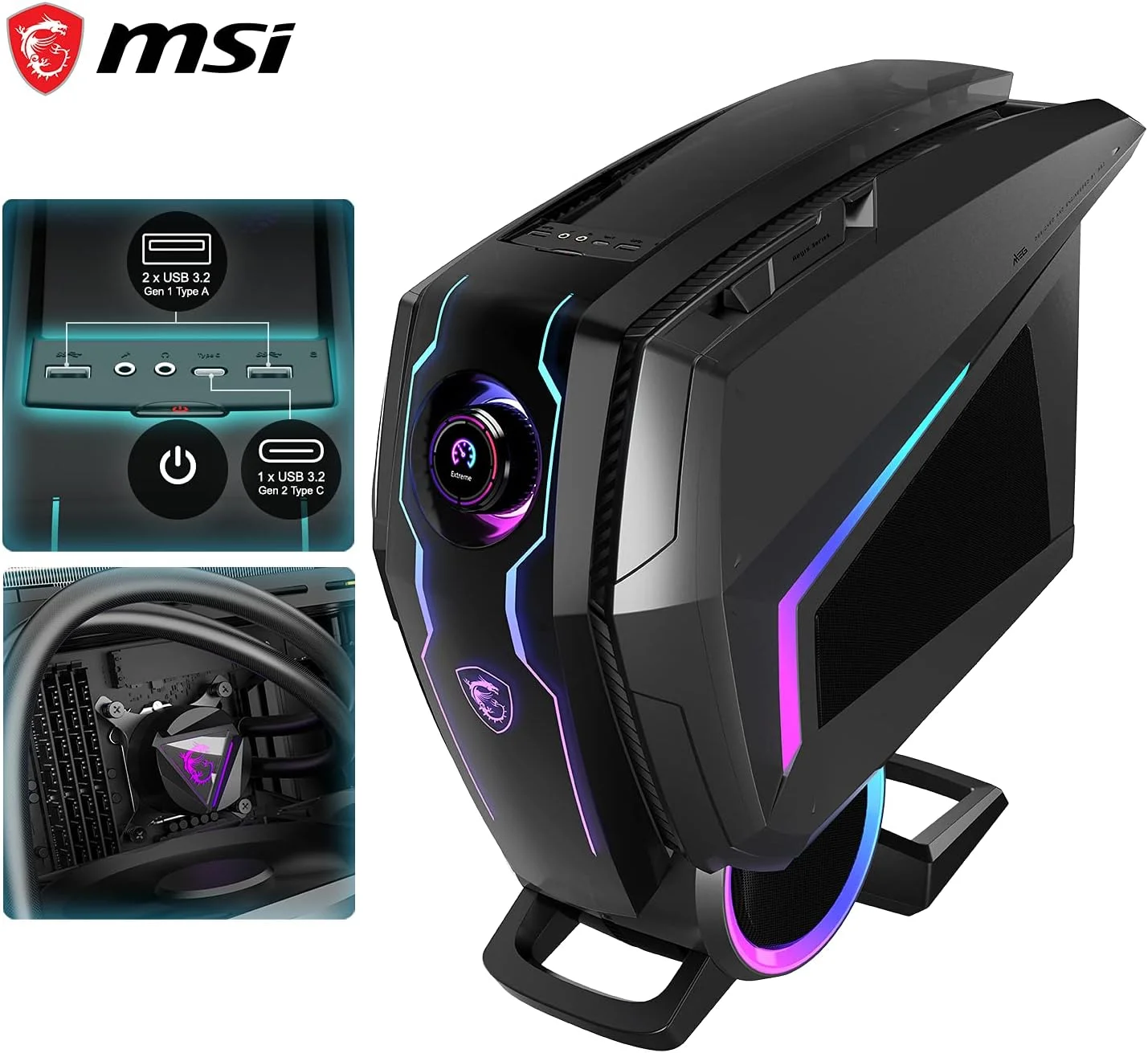 کامپیوتر گیمینگ MSI MEG Aegis Ti5 با پردازنده Intel Core i7-12700KF، کارت گرافیک NVIDIA GeForce RTX 3080 Ti VENTUS 3X 12G، رم 128 گیگابایتی و SSD 2 ترابایتی کامپیوتر گیمینگ MSI MEG Aegis Ti5 با پردازنده Intel Core i7-12700KF، کارت گرافیک NVIDIA GeForce RTX 3080 Ti VENTUS 3X 12G، رم 128 گیگابایتی و SSD 2 ترابایتی