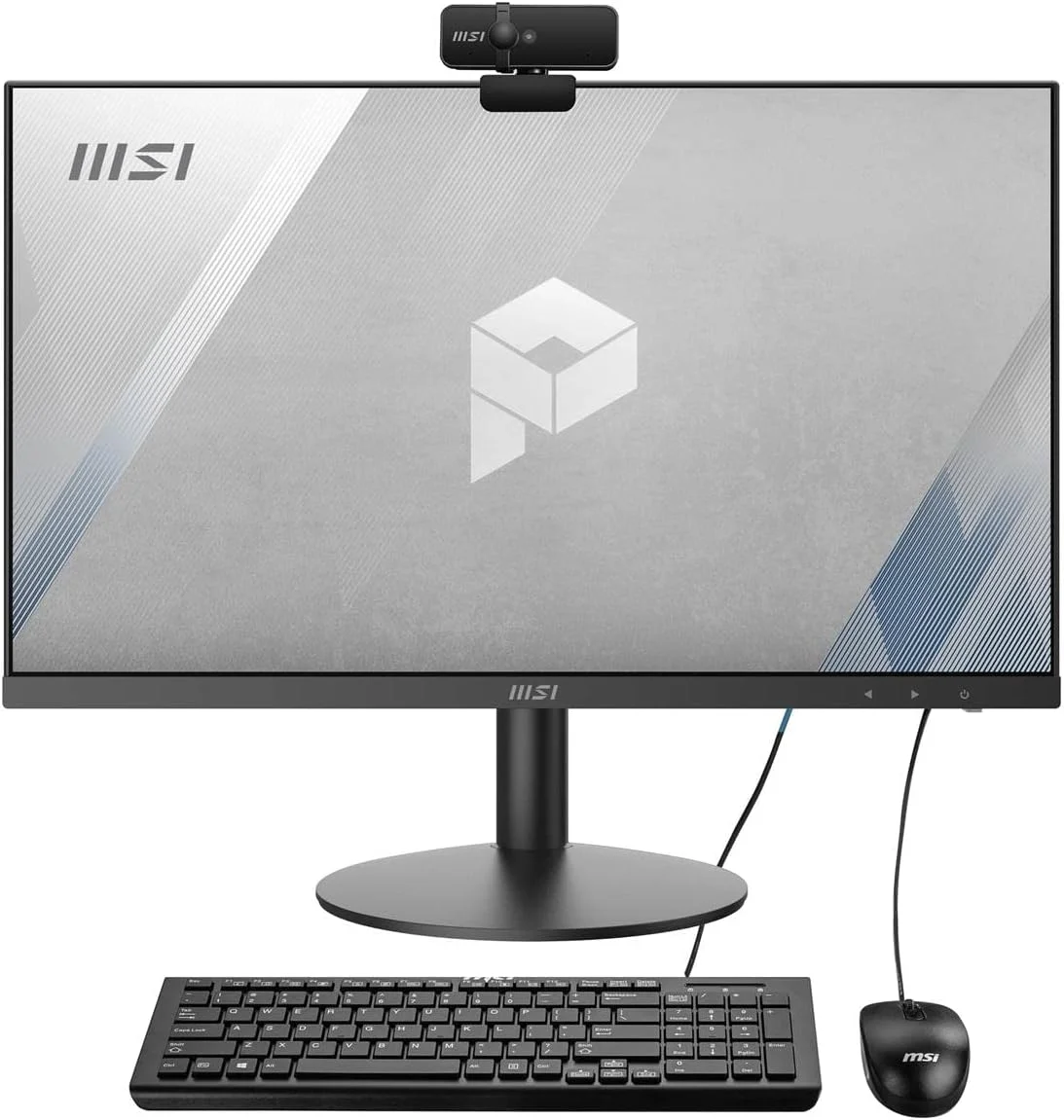 کامپیوتر همه کاره MSI PRO AP241، صفحه نمایش 23.8 اینچی FHD IPS-Grade LED، پردازنده Intel Core i3-10105، حافظه 8 گیگابایتی، SSD 500 گیگابایتی، WiFi 6، BT 5.1، مشکی، Windows 10 Home (11M-059US)
