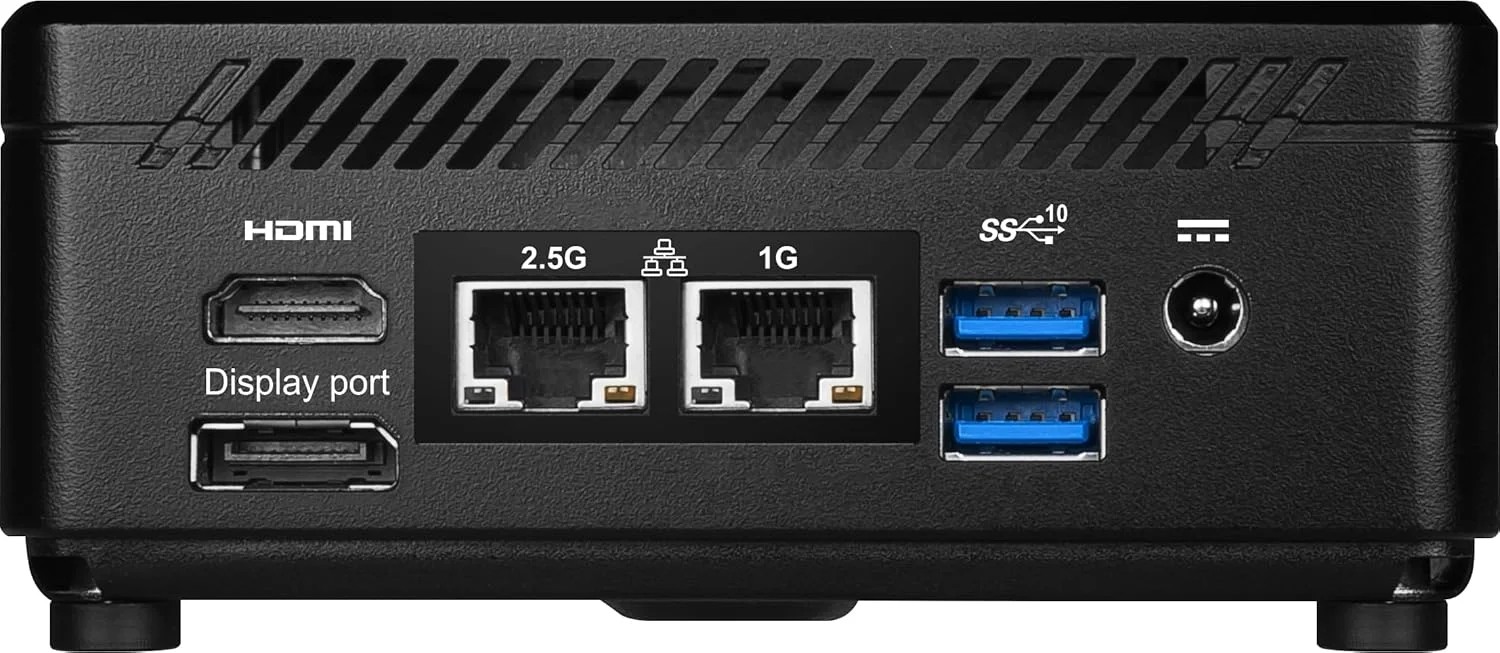 کامپیوتر رومیزی MSI Cubi 5: پردازنده Intel Core i7-1255U، گرافیک Intel Iris Xe، حافظه 16 گیگابایتی، SSD 1 ترابایتی، WiFi 6E، ویندوز 11 پرو: مشکی 12M-265US کامپیوتر رومیزی MSI Cubi 5: پردازنده Intel Core i7-1255U، گرافیک Intel Iris Xe، حافظه 16 گیگابایتی، SSD 1 ترابایتی، WiFi 6E، ویندوز 11 پرو: مشکی 12M-265US