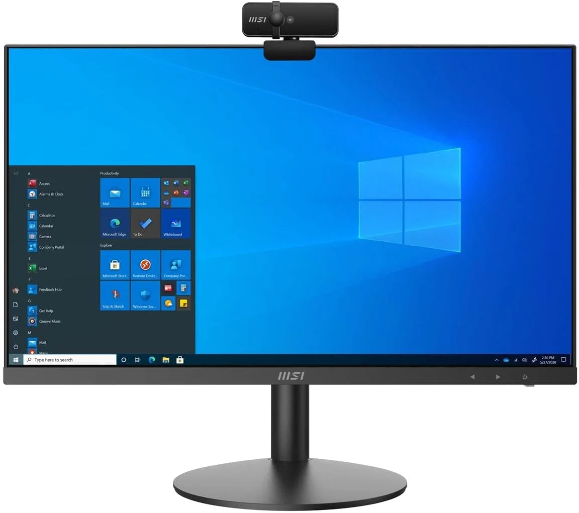 کامپیوتر همه کاره MSI PRO AP241، صفحه نمایش 23.8 اینچی FHD IPS-Grade LED، پردازنده Intel Core i3-10105، حافظه 8 گیگابایتی، SSD 500 گیگابایتی، WiFi 6، BT 5.1، مشکی، Windows 10 Home (11M-059US) کامپیوتر همه کاره MSI PRO AP241، صفحه نمایش 23.8 اینچی FHD IPS-Grade LED، پردازنده Intel Core i3-10105، حافظه 8 گیگابایتی، SSD 500 گیگابایتی، WiFi 6، BT 5.1، مشکی، Windows 10 Home (11M-059US)