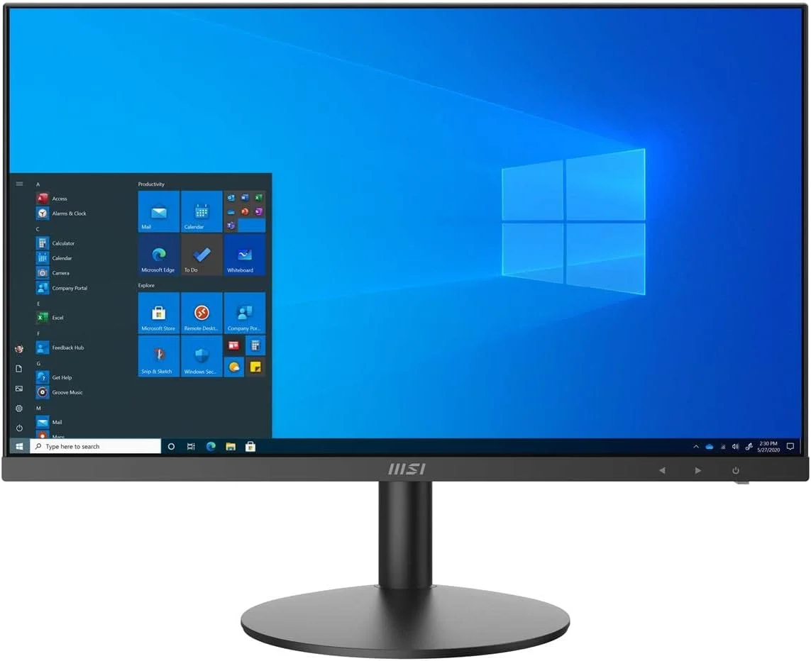 کامپیوتر همه کاره MSI PRO AP241، صفحه نمایش 23.8 اینچی FHD IPS-Grade LED، پردازنده Intel Core i3-10105، حافظه 8 گیگابایتی، SSD 500 گیگابایتی، WiFi 6، BT 5.1، مشکی، Windows 10 Home (11M-059US) کامپیوتر همه کاره MSI PRO AP241، صفحه نمایش 23.8 اینچی FHD IPS-Grade LED، پردازنده Intel Core i3-10105، حافظه 8 گیگابایتی، SSD 500 گیگابایتی، WiFi 6، BT 5.1، مشکی، Windows 10 Home (11M-059US)