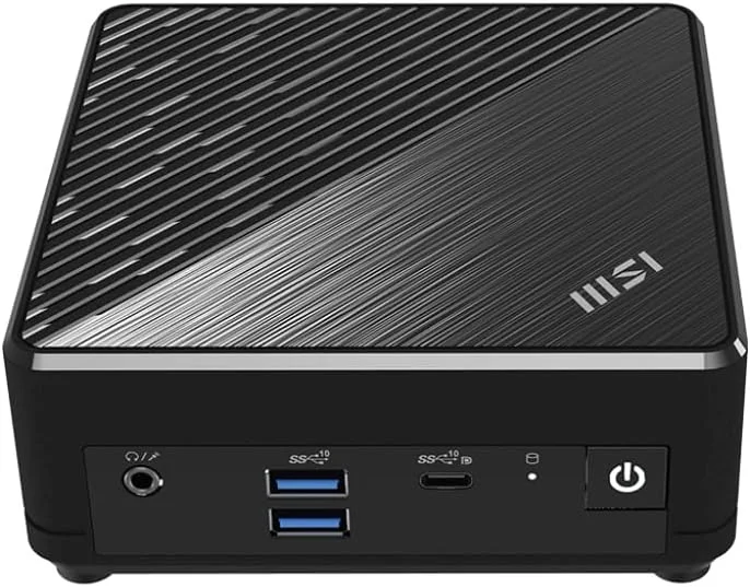 مینی پی سی MSI Cubi N ADL: پردازنده Intel Pentium N200، گرافیک Intel UHD، حافظه 4 گیگابایتی، حافظه اس اس دی 128 گیگابایتی M.2، وای فای، نمایشگر دوگانه، ویندوز 11 پرو: مشکی ADL-065US مینی پی سی MSI Cubi N ADL: پردازنده Intel Pentium N200، گرافیک Intel UHD، حافظه 4 گیگابایتی، حافظه اس اس دی 128 گیگابایتی M.2، وای فای، نمایشگر دوگانه، ویندوز 11 پرو: مشکی ADL-065US
