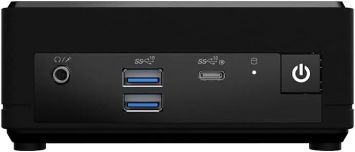 مینی پی سی MSI Cubi N ADL: پردازنده Intel Pentium N200، گرافیک Intel UHD، حافظه 4 گیگابایتی، حافظه اس اس دی 128 گیگابایتی M.2، وای فای، نمایشگر دوگانه، ویندوز 11 پرو: مشکی ADL-065US مینی پی سی MSI Cubi N ADL: پردازنده Intel Pentium N200، گرافیک Intel UHD، حافظه 4 گیگابایتی، حافظه اس اس دی 128 گیگابایتی M.2، وای فای، نمایشگر دوگانه، ویندوز 11 پرو: مشکی ADL-065US