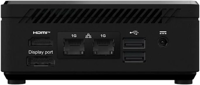 مینی پی سی MSI Cubi N ADL: پردازنده Intel Pentium N200، گرافیک Intel UHD، حافظه 4 گیگابایتی، حافظه اس اس دی 128 گیگابایتی M.2، وای فای، نمایشگر دوگانه، ویندوز 11 پرو: مشکی ADL-065US مینی پی سی MSI Cubi N ADL: پردازنده Intel Pentium N200، گرافیک Intel UHD، حافظه 4 گیگابایتی، حافظه اس اس دی 128 گیگابایتی M.2، وای فای، نمایشگر دوگانه، ویندوز 11 پرو: مشکی ADL-065US