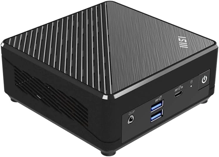 مینی پی سی MSI Cubi N ADL: پردازنده Intel Pentium N200، گرافیک Intel UHD، حافظه 4 گیگابایتی، حافظه اس اس دی 128 گیگابایتی M.2، وای فای، نمایشگر دوگانه، ویندوز 11 پرو: مشکی ADL-065US مینی پی سی MSI Cubi N ADL: پردازنده Intel Pentium N200، گرافیک Intel UHD، حافظه 4 گیگابایتی، حافظه اس اس دی 128 گیگابایتی M.2، وای فای، نمایشگر دوگانه، ویندوز 11 پرو: مشکی ADL-065US