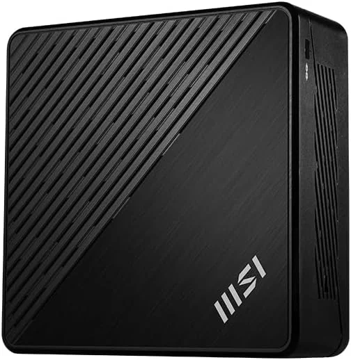 مینی پی سی MSI Cubi N ADL: پردازنده Intel Pentium N200، گرافیک Intel UHD، حافظه 4 گیگابایتی، حافظه اس اس دی 128 گیگابایتی M.2، وای فای، نمایشگر دوگانه، ویندوز 11 پرو: مشکی ADL-065US مینی پی سی MSI Cubi N ADL: پردازنده Intel Pentium N200، گرافیک Intel UHD، حافظه 4 گیگابایتی، حافظه اس اس دی 128 گیگابایتی M.2، وای فای، نمایشگر دوگانه، ویندوز 11 پرو: مشکی ADL-065US