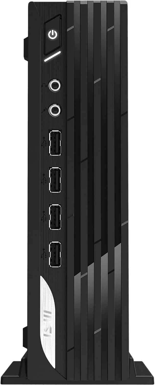 کامپیوتر رومیزی مینی MSI PRO DP21 12M - پردازنده نسل دوازدهم Intel Core i3-12100 4 هسته ای تا 4.30 گیگاهرتز، 64 گیگابایت رم، 2 ترابایت NVMe SSD، گرافیک Intel UHD 730، Wi-Fi 6، نصب VESA، ویندوز 11 هوم