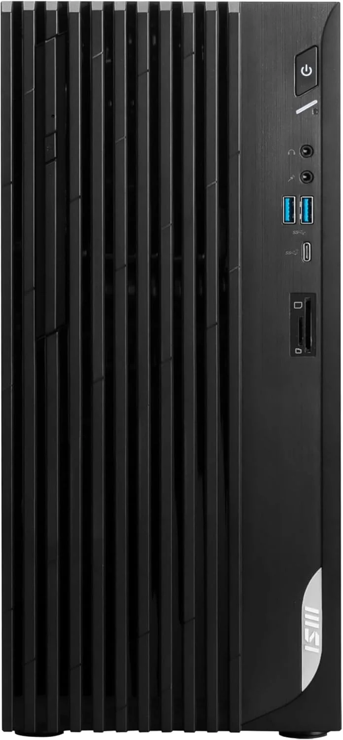 کامپیوتر رومیزی MSI Pro DP180: پردازنده Intel Core i5-13400F، کارت گرافیک NVIDIA GeForce RTX 4060، حافظه 16 گیگابایتی، حافظه SSD NVMe 2 ترابایتی، WiFi 6E، ویندوز 11 پرو: مشکی 13NUC-223US