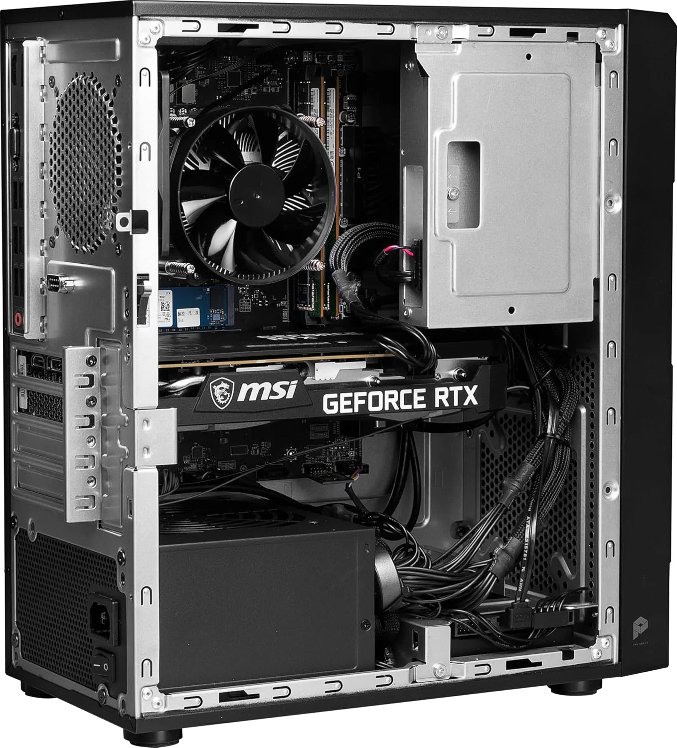 کامپیوتر رومیزی MSI Pro DP180: پردازنده Intel Core i5-13400F، کارت گرافیک NVIDIA GeForce RTX 4060، حافظه 16 گیگابایتی، حافظه SSD NVMe 2 ترابایتی، WiFi 6E، ویندوز 11 پرو: مشکی 13NUC-223US کامپیوتر رومیزی MSI Pro DP180: پردازنده Intel Core i5-13400F، کارت گرافیک NVIDIA GeForce RTX 4060، حافظه 16 گیگابایتی، حافظه SSD NVMe 2 ترابایتی، WiFi 6E، ویندوز 11 پرو: مشکی 13NUC-223US