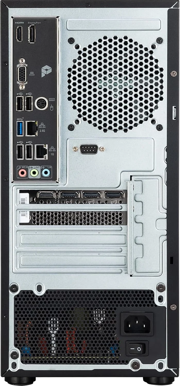 کامپیوتر رومیزی MSI Pro DP180: پردازنده Intel Core i5-13400F، کارت گرافیک NVIDIA GeForce RTX 4060، حافظه 16 گیگابایتی، حافظه SSD NVMe 2 ترابایتی، WiFi 6E، ویندوز 11 پرو: مشکی 13NUC-223US کامپیوتر رومیزی MSI Pro DP180: پردازنده Intel Core i5-13400F، کارت گرافیک NVIDIA GeForce RTX 4060، حافظه 16 گیگابایتی، حافظه SSD NVMe 2 ترابایتی، WiFi 6E، ویندوز 11 پرو: مشکی 13NUC-223US