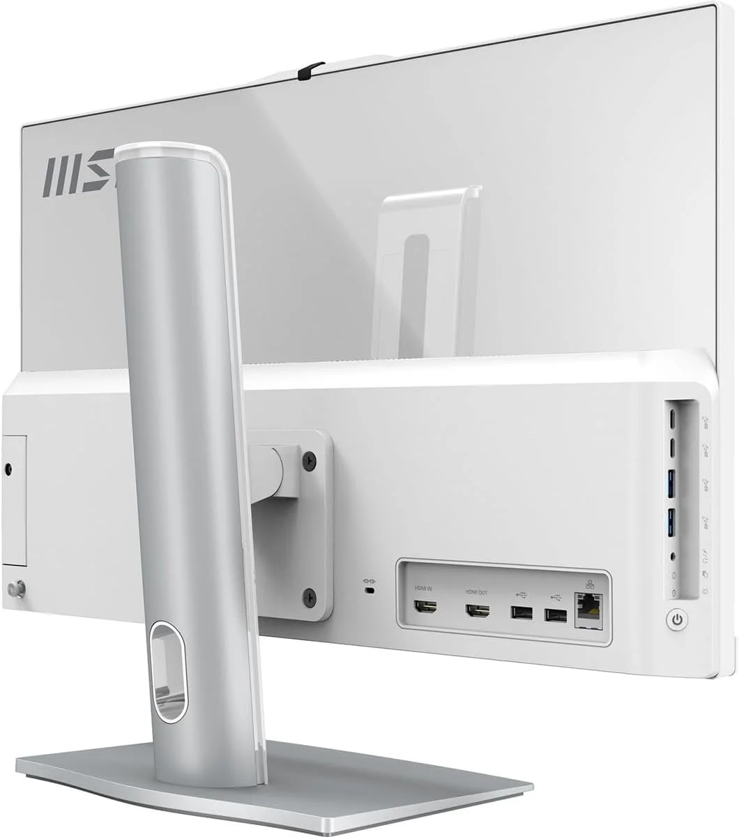 کامپیوتر همه کاره MSI Modern AM242TP: صفحه نمایش 23.8 اینچی FHD، پردازنده Intel Core 7-150U، حافظه 32 گیگابایتی، حافظه SSD NVMe M.2 یک ترابایتی، ویندوز 11 هوم: سفید 1M-1094US کامپیوتر همه کاره MSI Modern AM242TP: صفحه نمایش 23.8 اینچی FHD، پردازنده Intel Core 7-150U، حافظه 32 گیگابایتی، حافظه SSD NVMe M.2 یک ترابایتی، ویندوز 11 هوم: سفید 1M-1094US