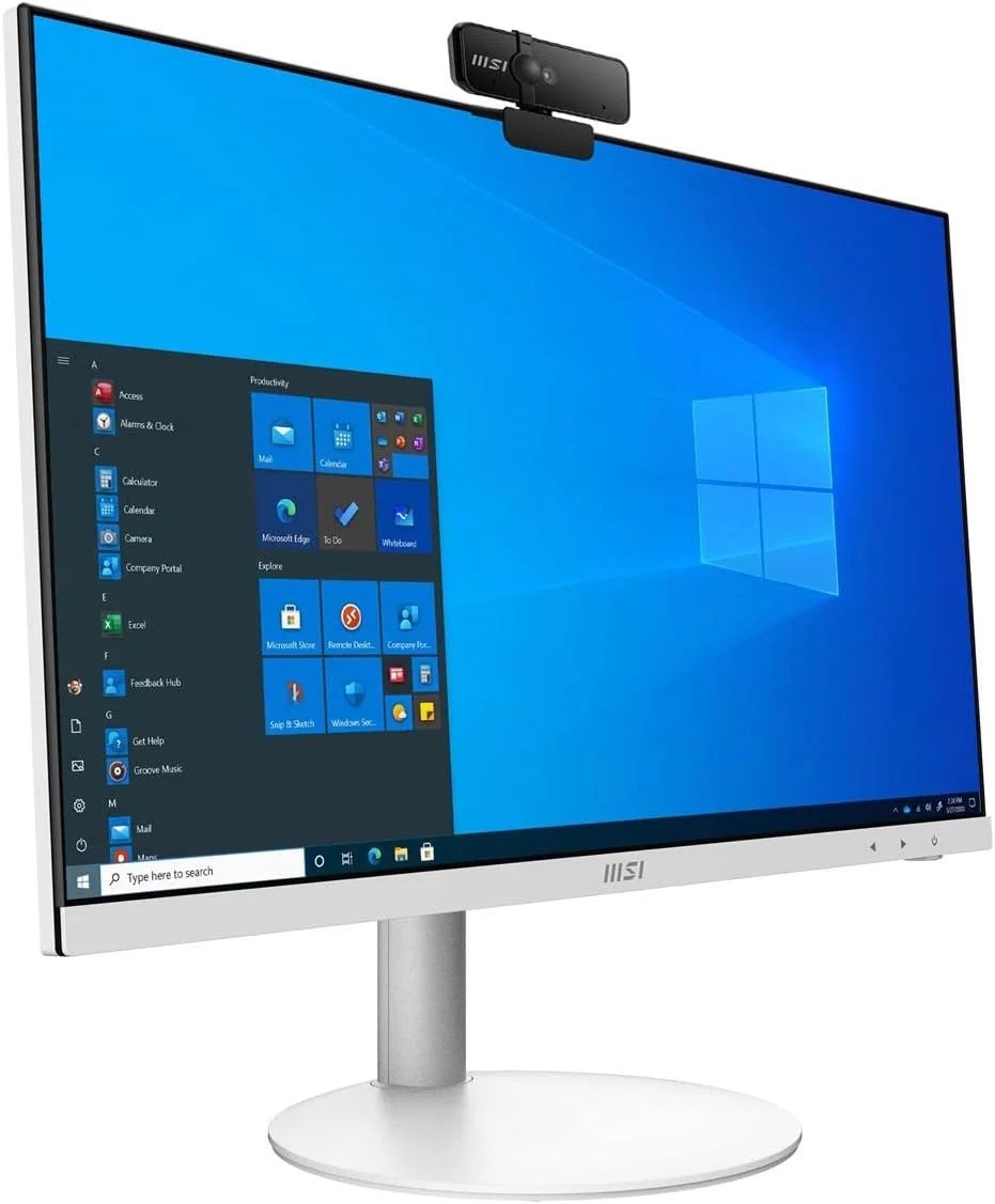 کامپیوتر همه کاره MSI PRO AP241، صفحه نمایش 23.8 اینچی FHD IPS-Grade LED، پردازنده Intel Core i7-11700، حافظه 16 گیگابایتی، SSD 500 گیگابایتی، WiFi 6، BT 5.1، سفید، Windows 10 Home (11M-007US) کامپیوتر همه کاره MSI PRO AP241، صفحه نمایش 23.8 اینچی FHD IPS-Grade LED، پردازنده Intel Core i7-11700، حافظه 16 گیگابایتی، SSD 500 گیگابایتی، WiFi 6، BT 5.1، سفید، Windows 10 Home (11M-007US)