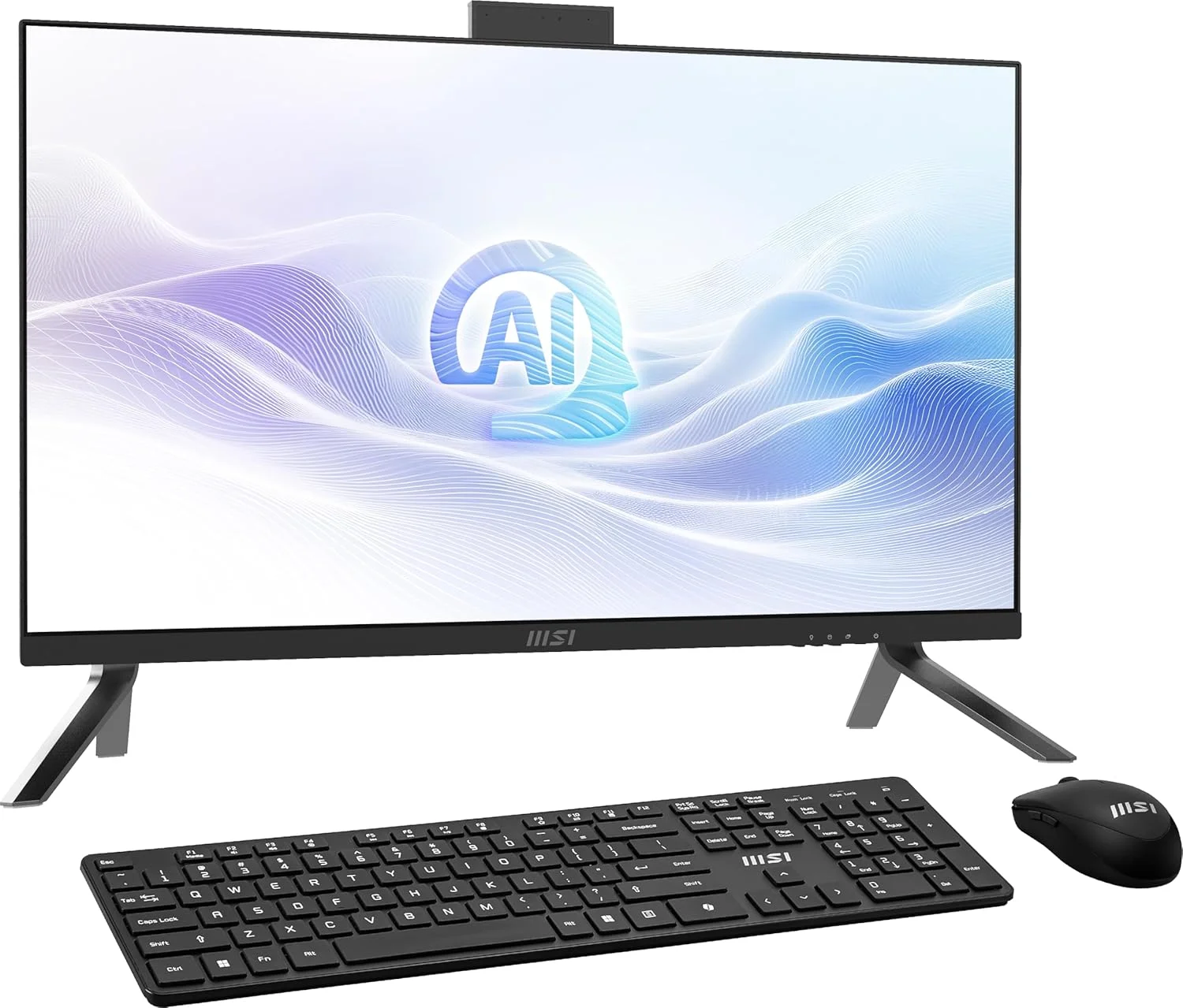کامپیوتر همه کاره MSI Modern AM273Q AI: صفحه نمایش 27 اینچی QHD، پردازنده Intel Core 5-125H، حافظه 16 گیگابایتی، 1 ترابایت M.2 NVMe SSD، WiFi 6E، BT 5.3، مشکی، Windows 11 Home: 1UM-040US