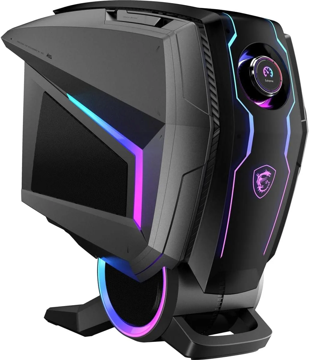 کامپیوتر گیمینگ MSI Aegis Ti5 (Full)، پردازنده Intel Core i9-12900K، کارت گرافیک GeForce RTX 3080 Ti، حافظه 64 گیگابایتی، 2 ترابایت SSD + 2 ترابایت HDD، WiFi 6E، خنک کننده مایع، USB Type-C، VR-Ready، ویندوز 11 PRO (12VTF-027US) کامپیوتر گیمینگ MSI Aegis Ti5 (Full)، پردازنده Intel Core i9-12900K، کارت گرافیک GeForce RTX 3080 Ti، حافظه 64 گیگابایتی، 2 ترابایت SSD + 2 ترابایت HDD، WiFi 6E، خنک کننده مایع، USB Type-C، VR-Ready، ویندوز 11 PRO (12VTF-027US)