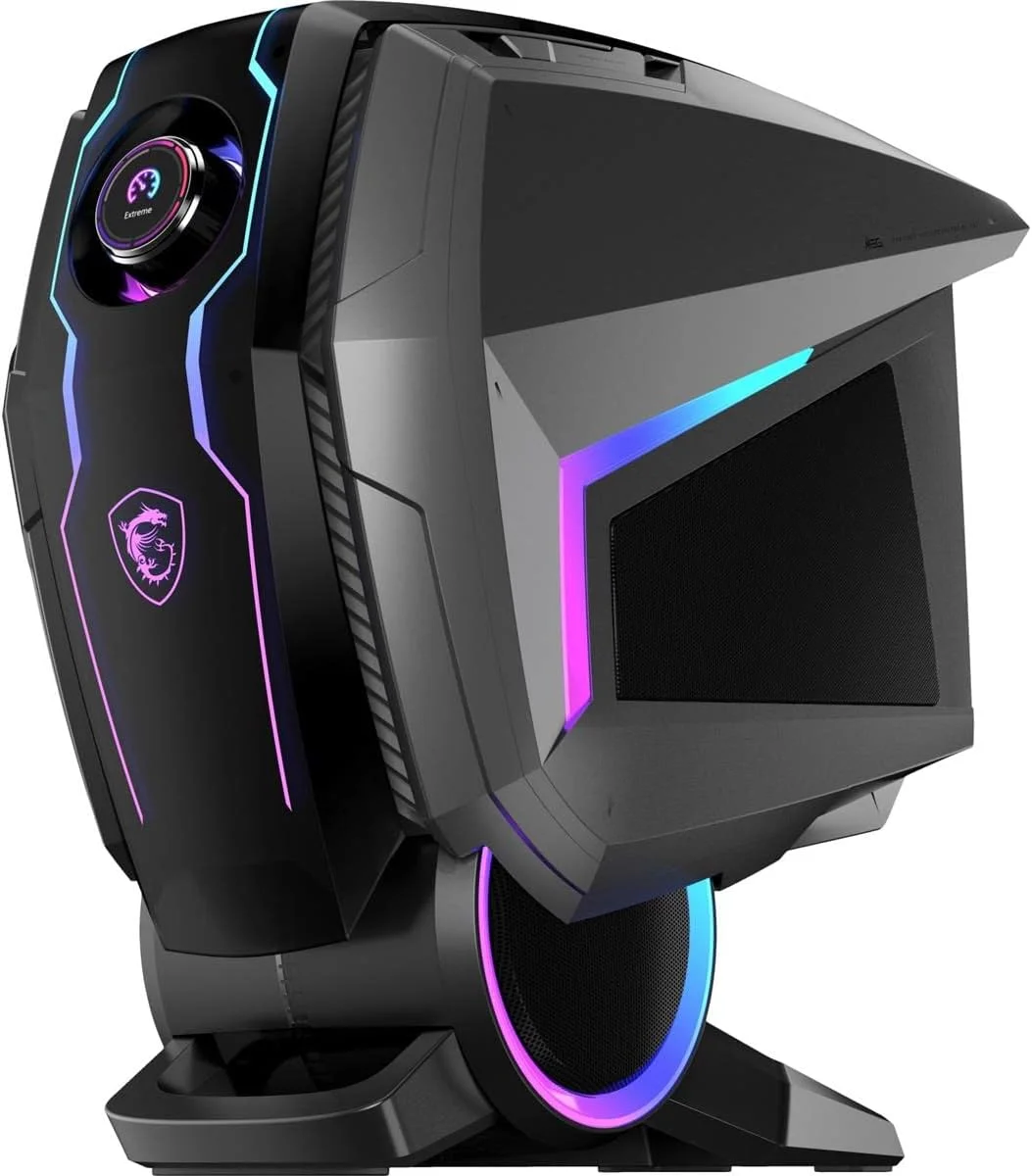 کامپیوتر گیمینگ MSI Aegis Ti5 (Full)، پردازنده Intel Core i9-12900K، کارت گرافیک GeForce RTX 3080 Ti، حافظه 64 گیگابایتی، 2 ترابایت SSD + 2 ترابایت HDD، WiFi 6E، خنک کننده مایع، USB Type-C، VR-Ready، ویندوز 11 PRO (12VTF-027US) کامپیوتر گیمینگ MSI Aegis Ti5 (Full)، پردازنده Intel Core i9-12900K، کارت گرافیک GeForce RTX 3080 Ti، حافظه 64 گیگابایتی، 2 ترابایت SSD + 2 ترابایت HDD، WiFi 6E، خنک کننده مایع، USB Type-C، VR-Ready، ویندوز 11 PRO (12VTF-027US)