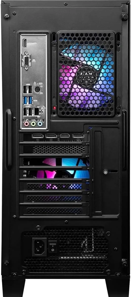 کامپیوتر گیمینگ دسکتاپ MSI Codex R2 C14NUC7-226US، پردازنده Intel Core i7-14700F 2.1GHz، رم 32GB، حافظه SSD 1TB، کارت گرافیک NVIDIA GeForce RTX 4060 8GB، ویندوز 11 پرو، 3 سال گارانتی، مشکی کامپیوتر گیمینگ دسکتاپ MSI Codex R2 C14NUC7-226US، پردازنده Intel Core i7-14700F 2.1GHz، رم 32GB، حافظه SSD 1TB، کارت گرافیک NVIDIA GeForce RTX 4060 8GB، ویندوز 11 پرو، 3 سال گارانتی، مشکی